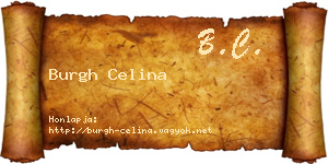 Burgh Celina névjegykártya